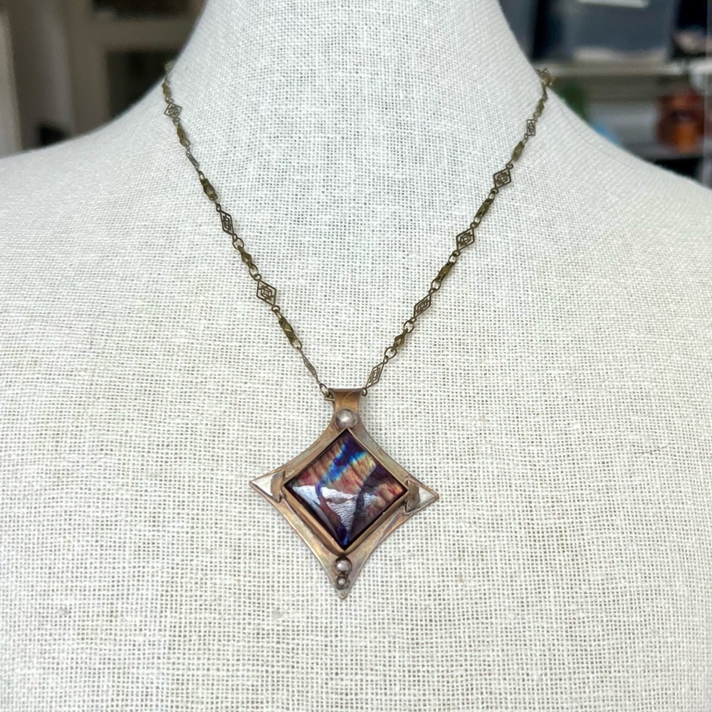 Spectrolite Mixed Metal Pendant - Picture 1 of 6